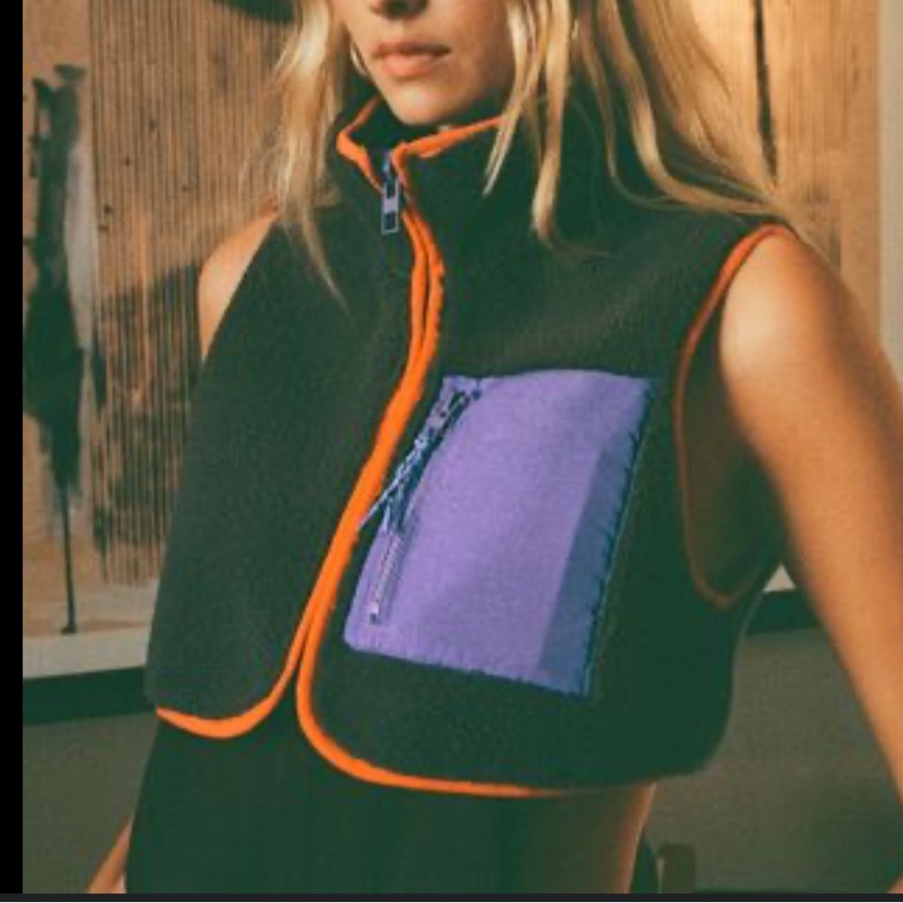 Zara Gray / Orange / Purple Vest